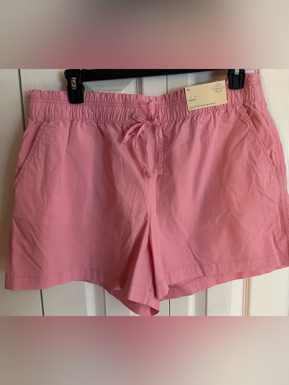 St. John's Bay Pink Drawstring Elastic-Waist Women’s Shorts
